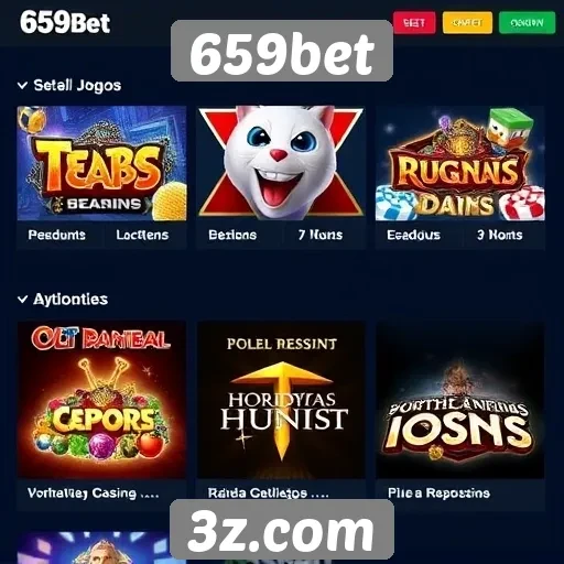 Principais jogos disponíveis na plataforma 659bet